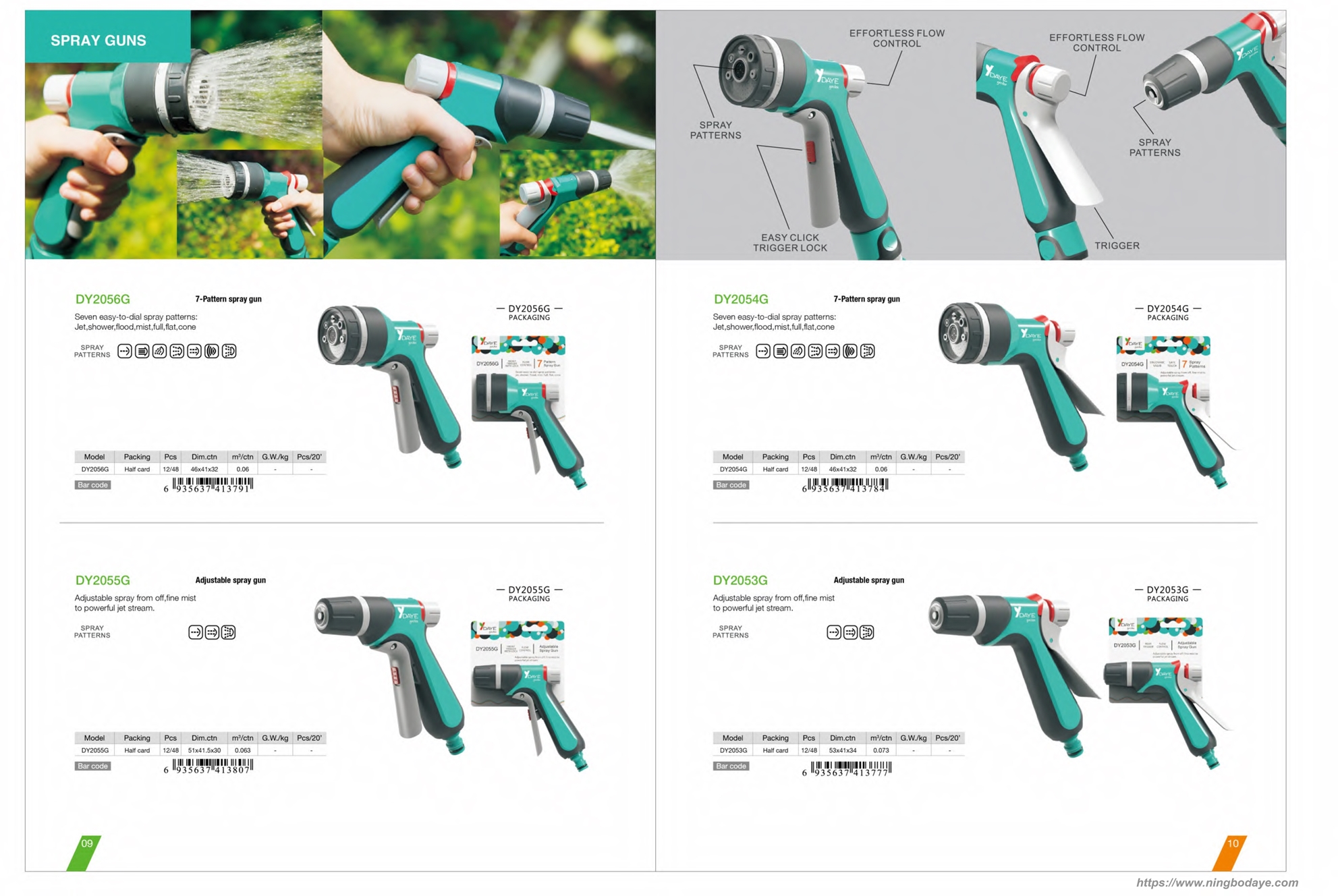 Хранение садового инструмента для воды Пистолет-распылитель PDF-каталог